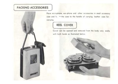 1964 Aiwa Portable Tape Recorder TP-60R - TP 60c